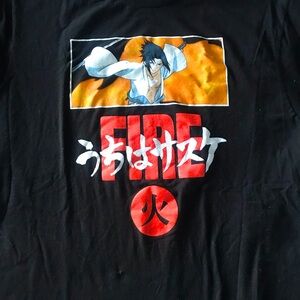 Naturo Fire Black Graphic T-Shirt